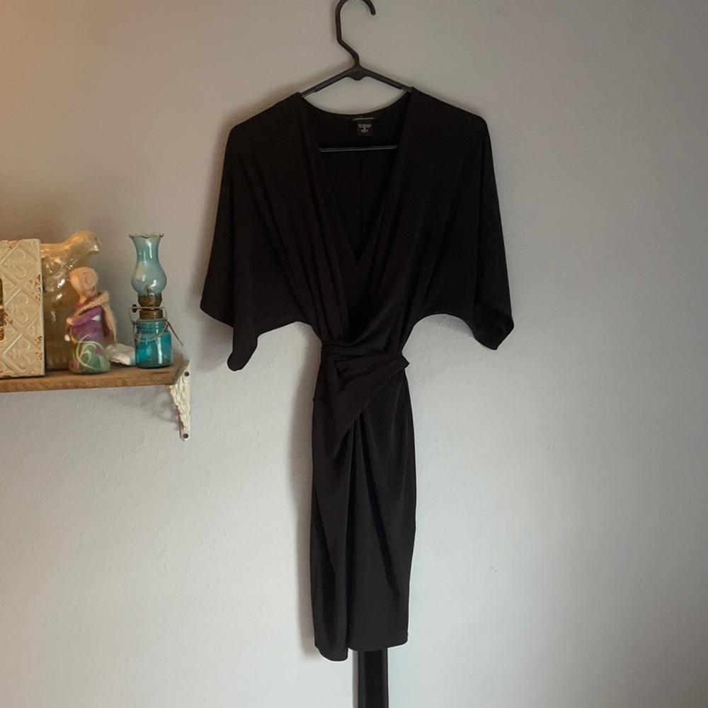Black Dolman Sleeve Dress